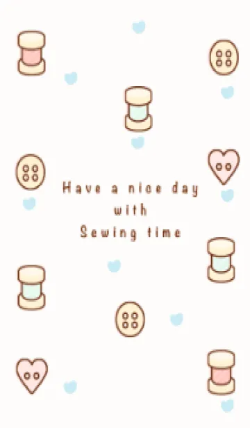 [LINE着せ替え] I love sewing time 9の画像1