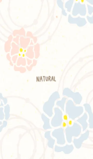 [LINE着せ替え] くすみカラー 波紋 花27の画像1