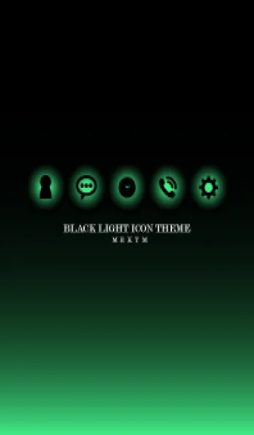 [LINE着せ替え] BLACK-LIGHT ICON THEME 19の画像1