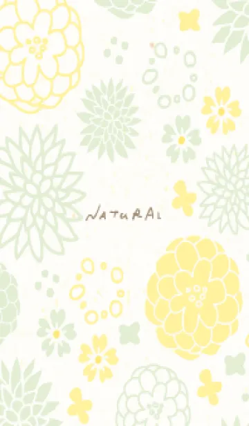 [LINE着せ替え] 北欧風 花 くすみカラー10の画像1