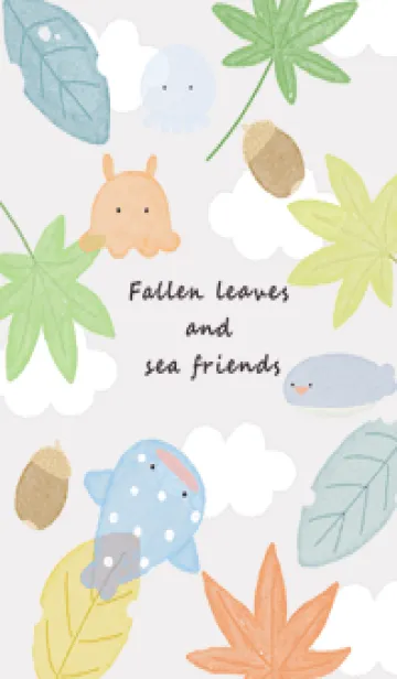 [LINE着せ替え] Greige♡紅葉とどんぐり02_1の画像1