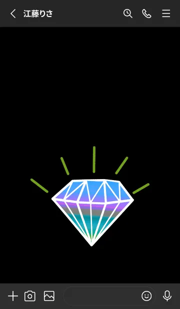 [LINE着せ替え] グラデーション ダイヤモンド .103の画像2