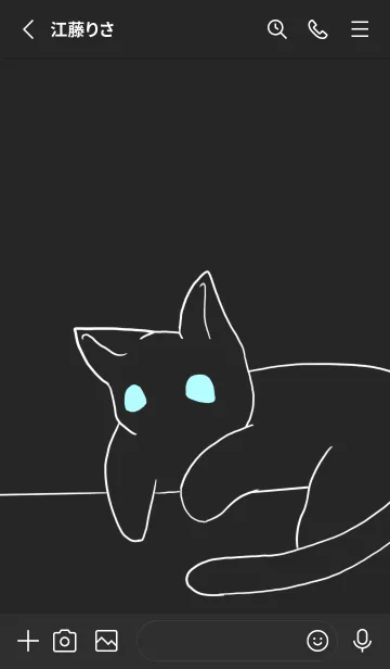 [LINE着せ替え] Black.Catの画像2
