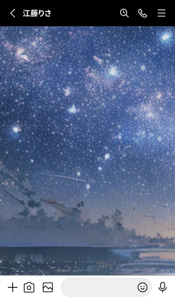 [LINE着せ替え] 秋の夜空#KB04。の画像2