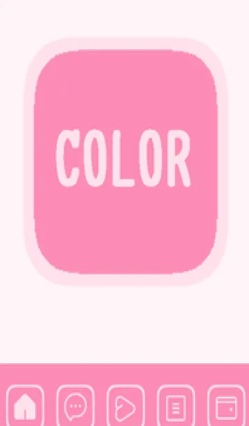 [LINE着せ替え] pink color B41の画像1