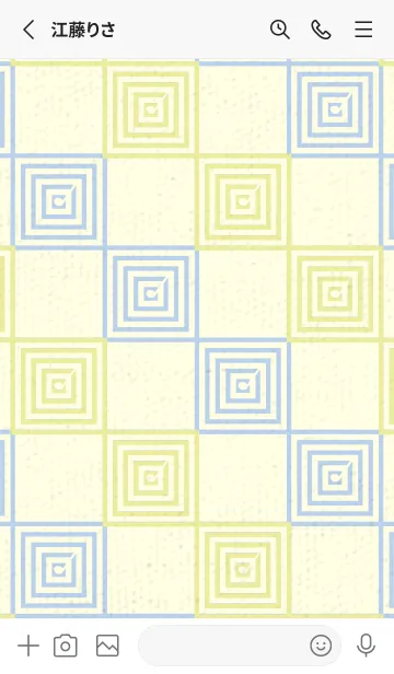 [LINE着せ替え] 和音 市松模様 音符  ブールジョンの画像2