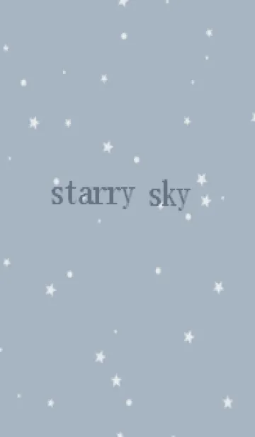 [LINE着せ替え] starry sky_dustyblueの画像1