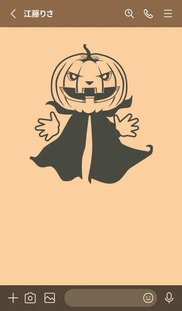 [LINE着せ替え] 妖怪 ジャックオランタン Na Pules Yellowの画像2