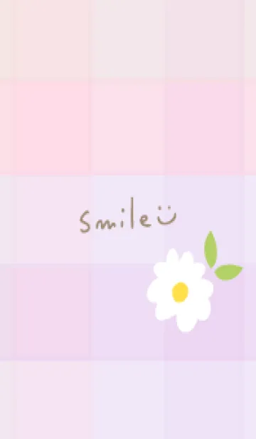 [LINE着せ替え] デイジー チェック柄15の画像1