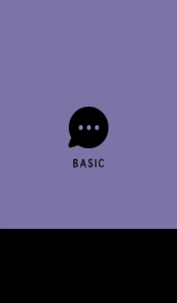 [LINE着せ替え] Basic パープル×ブラックの画像1