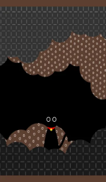 [LINE着せ替え] 暗闇の黒猫 茶色の画像1