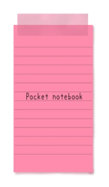 [LINE着せ替え] 赤色のメモ帳/ホワイトの画像1