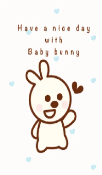 [LINE着せ替え] Happy baby bunny 13の画像1