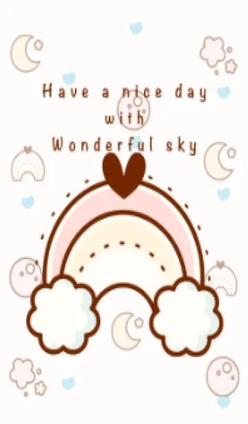 [LINE着せ替え] Happy sky theme 16 :)の画像1