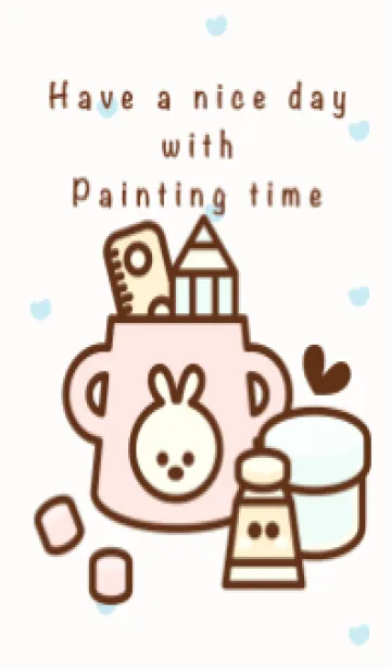 [LINE着せ替え] Happy painting time 5の画像1