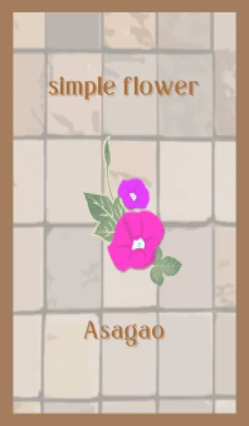 [LINE着せ替え] simple flower 11 アサガオの画像1