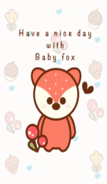 [LINE着せ替え] Baby fox in the autumn time 9の画像1