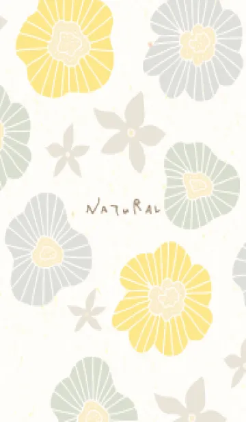 [LINE着せ替え] 3色の花と小花4の画像1