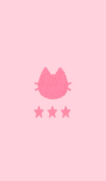 [LINE着せ替え] ねことお星さま(pink12)の画像1
