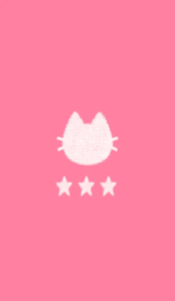 [LINE着せ替え] ねことお星さま(pink14)の画像1