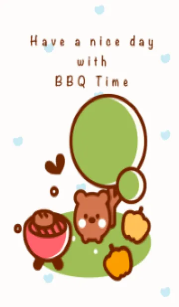 [LINE着せ替え] Happy BBQ time 14の画像1