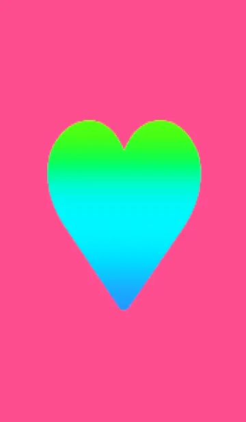 [LINE着せ替え] グラデーション ハート 25の画像1