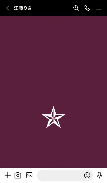 [LINE着せ替え] シンプル ロック スター _53の画像2