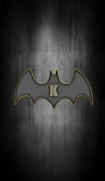 [LINE着せ替え] Enamel pin bat initial Kの画像1