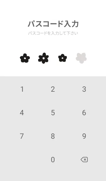 [LINE着せ替え] flower pattern / whiteの画像4