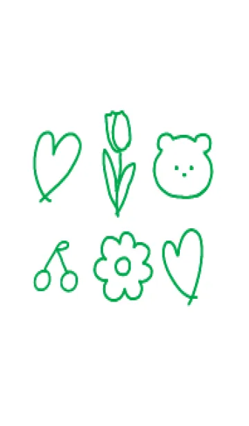 [LINE着せ替え] 大人のおしゃれ着せかえ_greenの画像1