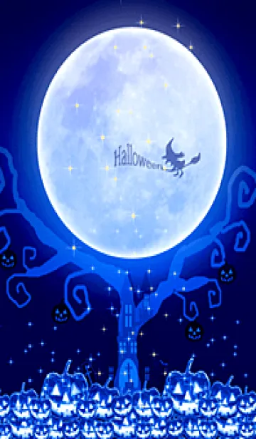 [LINE着せ替え] 蒼い満月★万聖節#104の画像1
