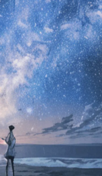 [LINE着せ替え] 秋の夜空#KC015。の画像1