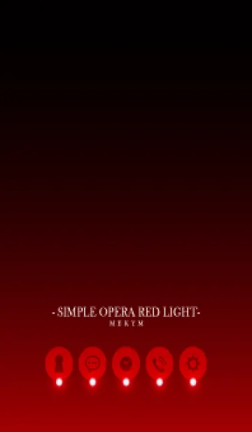 [LINE着せ替え] SIMPLE-OPERA RED LIGHTの画像1