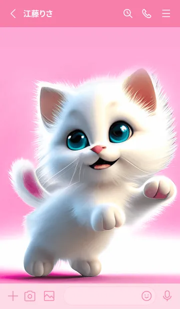 [LINE着せ替え] かわいい子猫面白い猫の画像2