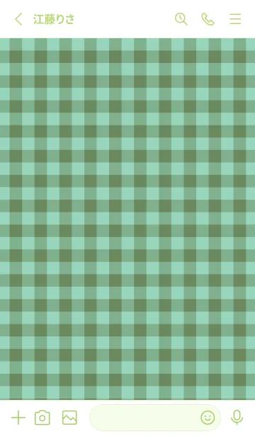 [LINE着せ替え] ハート ギンガムチェック 91の画像2