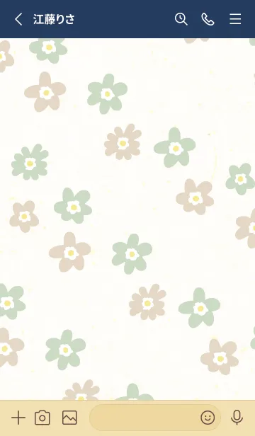 [LINE着せ替え] 花 斜め2の画像2