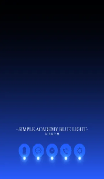 [LINE着せ替え] SIMPLE-ACADEMY BLUE LIGHTの画像1