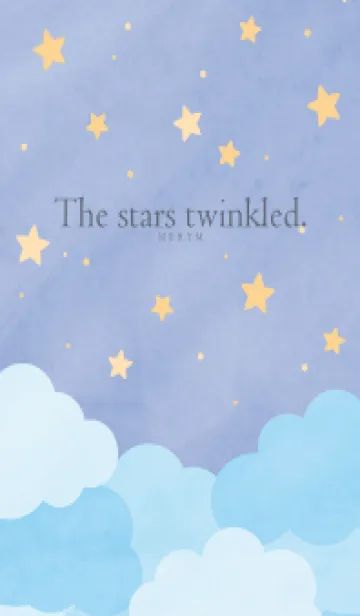 [LINE着せ替え] The stars twinkled - BLUE 13の画像1