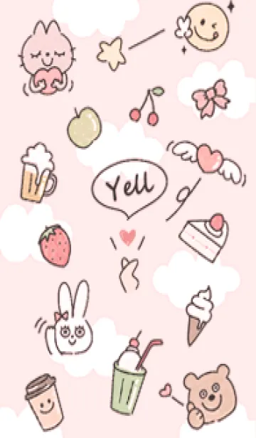 [LINE着せ替え] red♡エール14_1の画像1