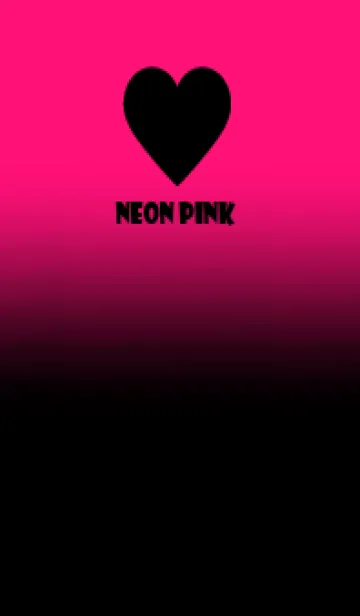 [LINE着せ替え] Black & Neon Pink Theme V.5 (JP)の画像1