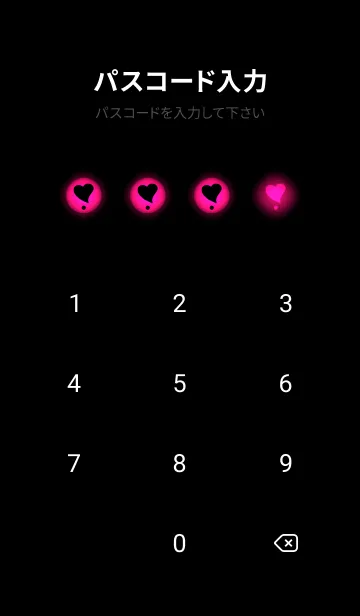 [LINE着せ替え] Black & Neon Pink Theme V.5 (JP)の画像4