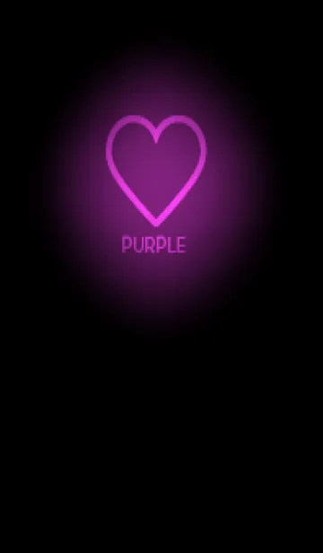 [LINE着せ替え] Purple Neon Theme V5 (JP)の画像1