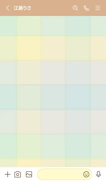 [LINE着せ替え] チェック柄 くすみカラー17の画像2