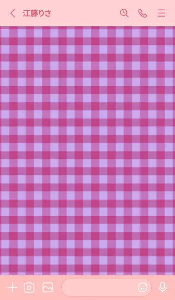 [LINE着せ替え] シンプル チェック 19の画像2