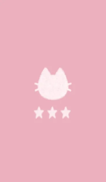 [LINE着せ替え] ねことお星さま(pink20)の画像1