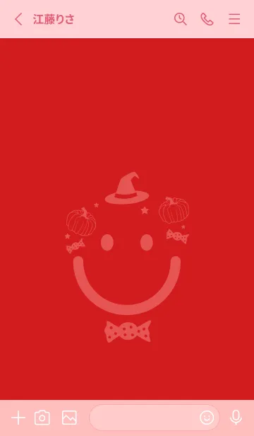 [LINE着せ替え] スマイル＆ハロウィン ルージュの画像2