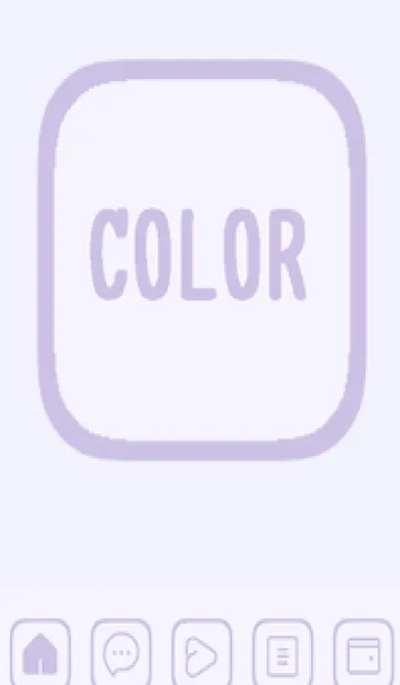 [LINE着せ替え] purple color B44の画像1