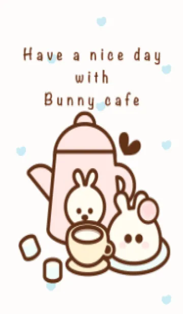 [LINE着せ替え] Pastel bunny cafe 7の画像1