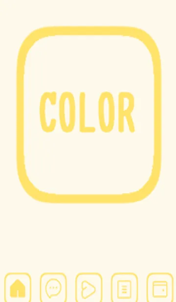[LINE着せ替え] yellow color B44の画像1