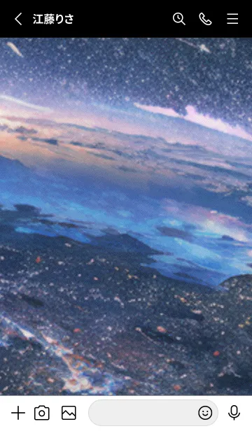 [LINE着せ替え] 秋の夜空#KC024。の画像2